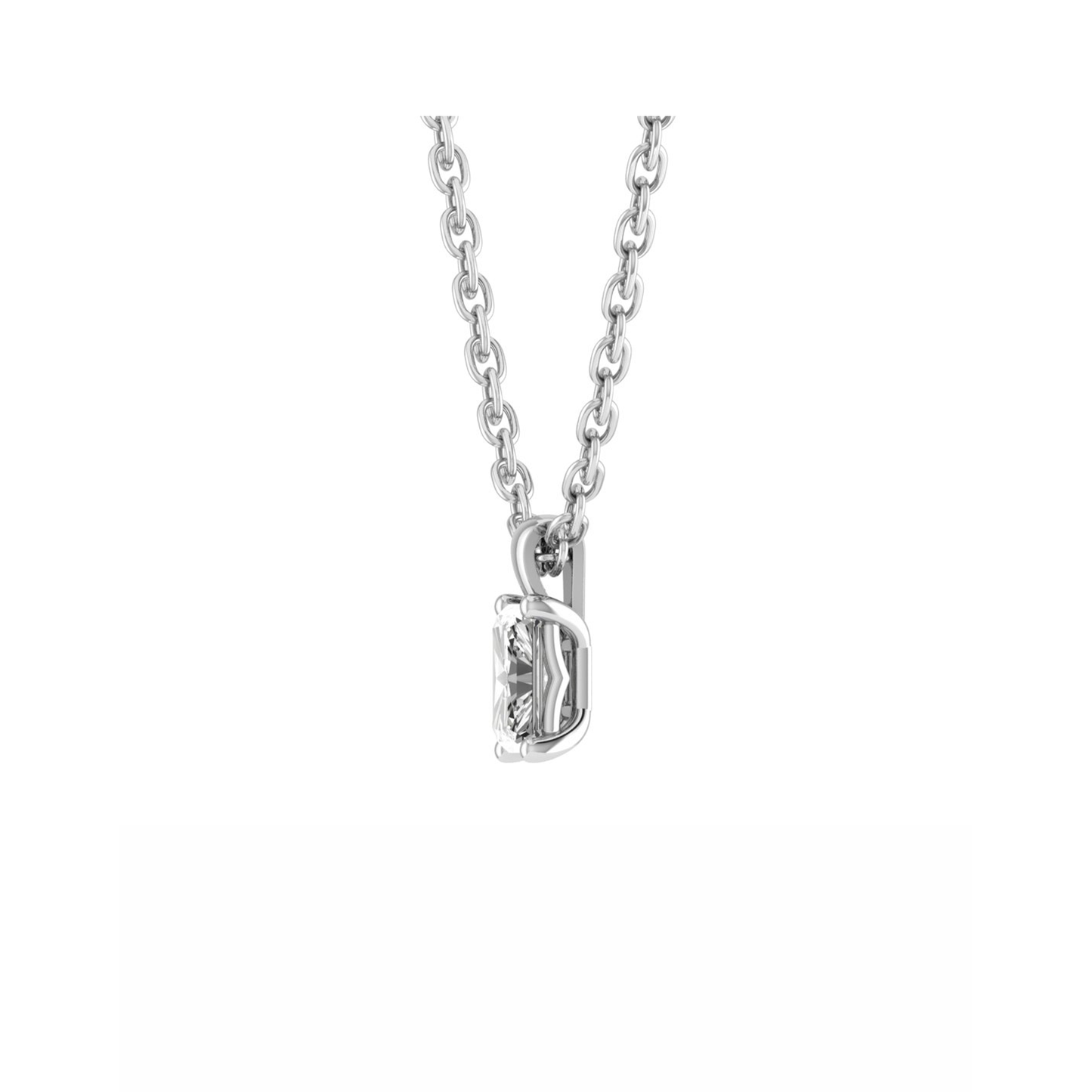 Collier Druzy Émeraude 18CT pour jeunes Mt EM 7.0x5.0mm 0.58gm