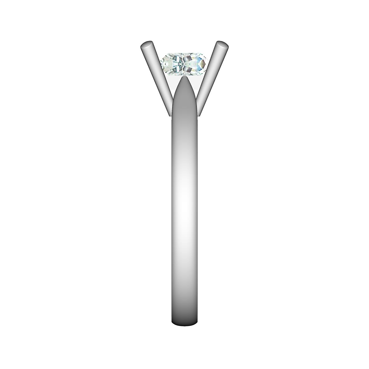 18CT Beautiful diamond promise Ring 4.4mm 3.00gm