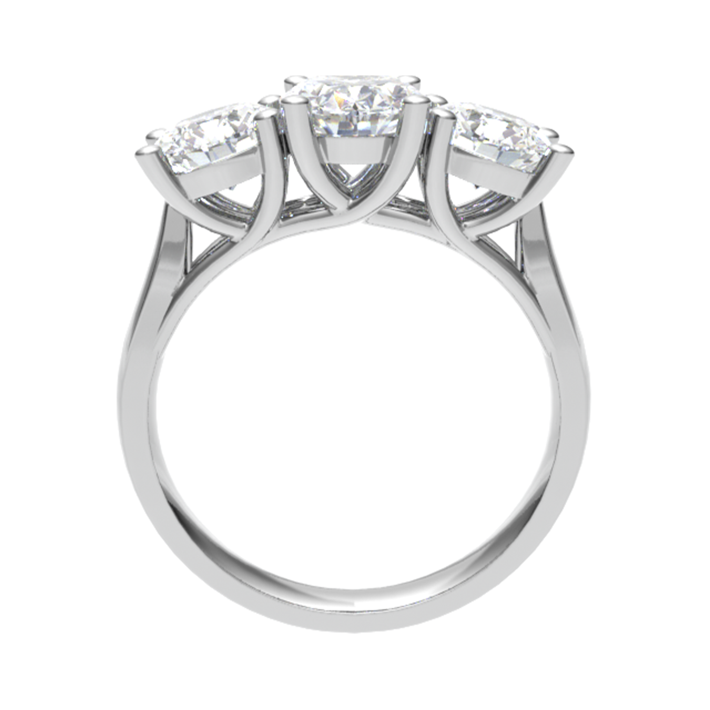 Three Stone Vintage Ring Plain Ring