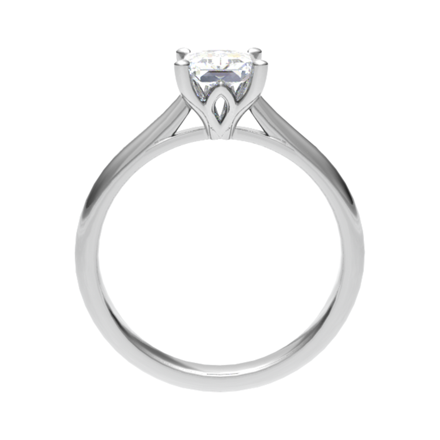 White gold promise ring 18TT(YG)