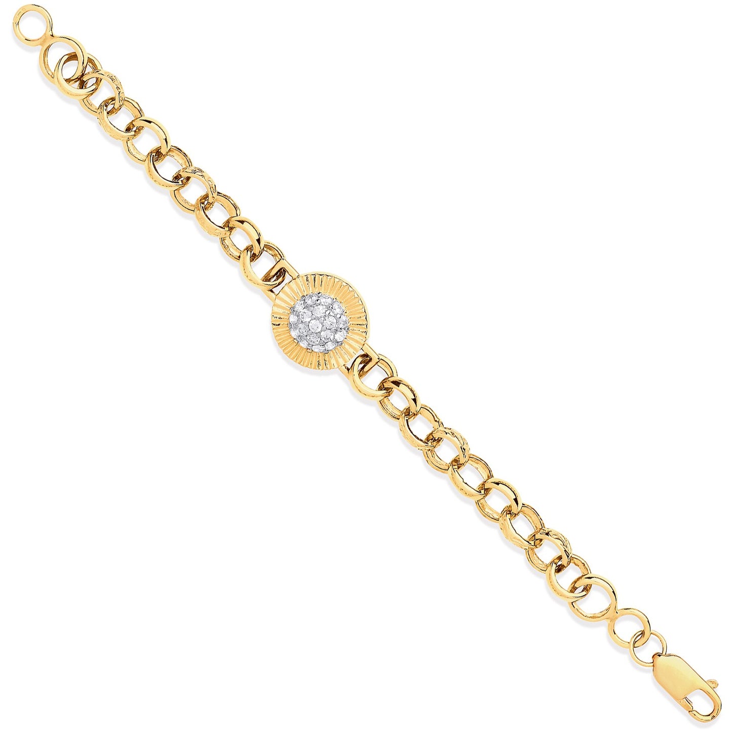 Bracelet fantaisie pour bébé Y/G Belcher Links Cz