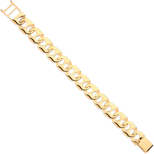 Y/G Anchor Link Gents Bracelet