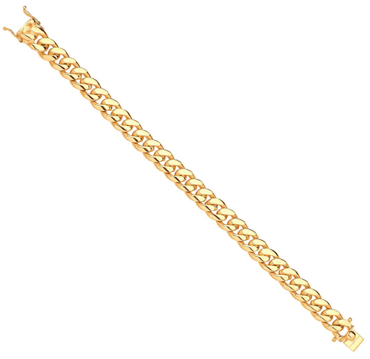 Y/G Cuban Link Solid 10mm Gents Bracelet